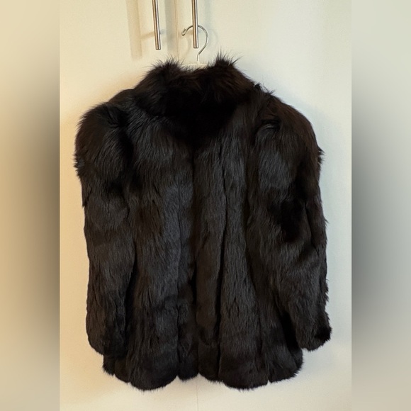 Vintage Real Black Fox Fur Jacket | The Evans Collection | Luxury Full Pelt Coat - Picture 5 of 16